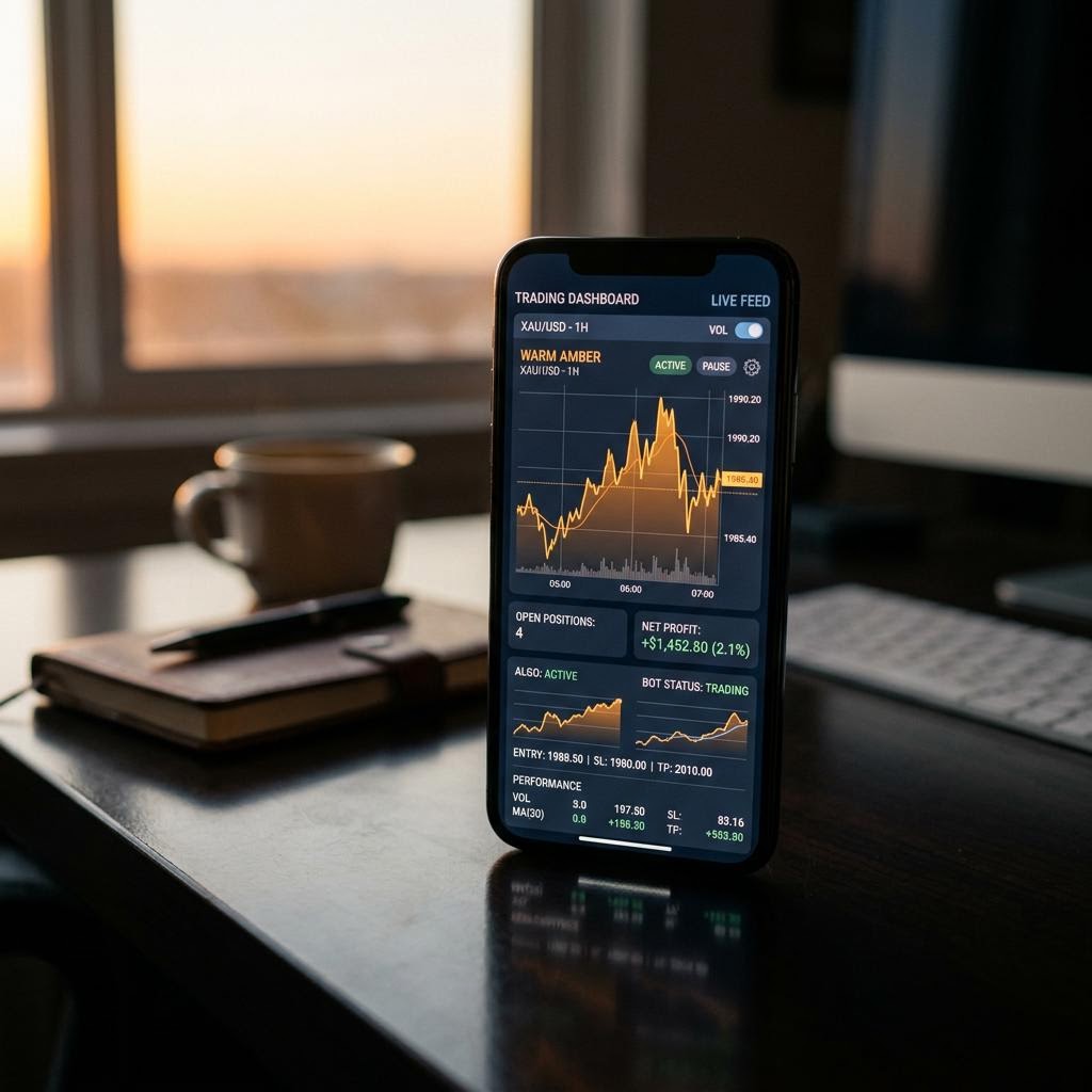 Truecrest Counsel Dashboard auf einem modernen Smartphone